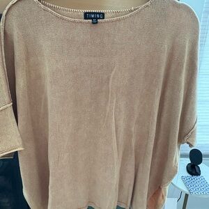 Timing Beige Knit Top